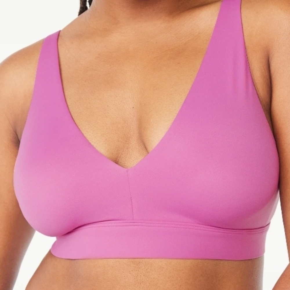 Joyspun Women's Unlined Brushed Plunge Bralette size XXXL NWT